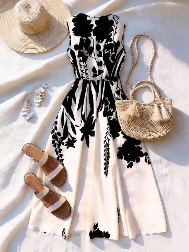 Elegant Summer V-Neck Dress