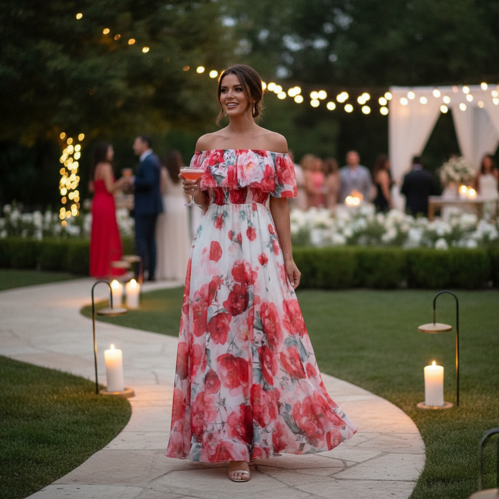 Chic Off-Shoulder Ruffle Dress