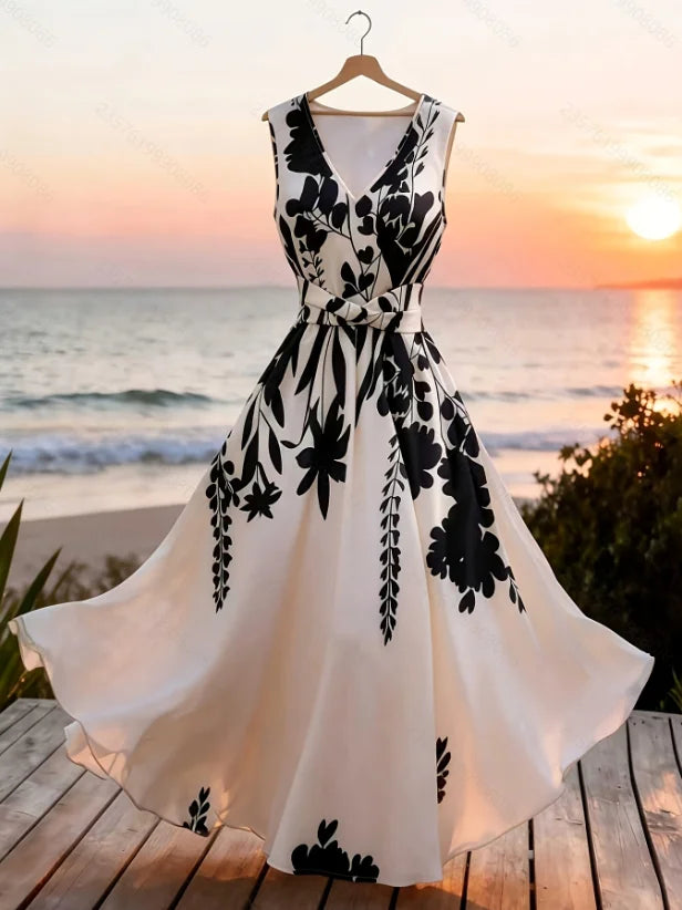 Elegant Summer V-Neck Dress