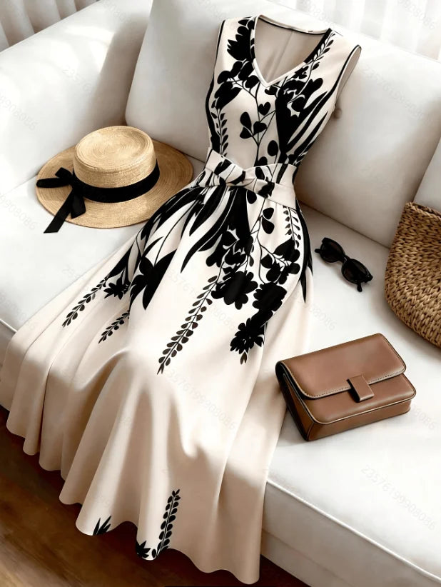 Elegant Summer V-Neck Dress
